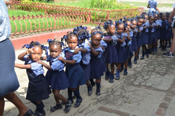 Little ones changing classrooms